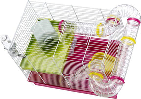 Laura Small Hamster Cage | Fun & Interactive Cage Measures 18.11L X 11.61W X 14.8H & Includes All Accessories