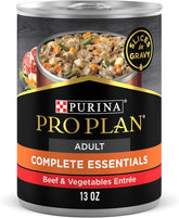 Complete Essentials, Beef and Vegetables Entree in Wet Dog Food Gravy - (Pack of 12) 13 Oz. Cans