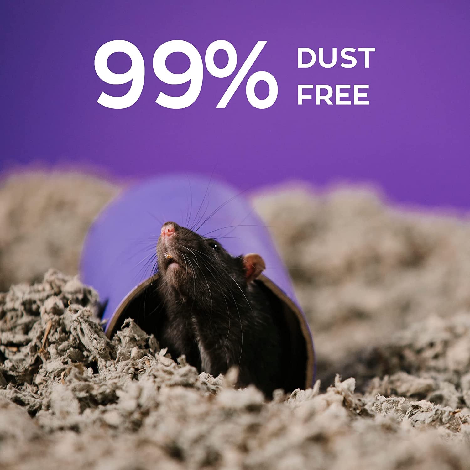 99% Dust-Free Natural Paper Small Pet Bedding with Odor Control, 30 L