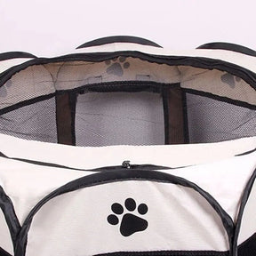 Portable Foldable Pet Tent Kennel - Octagonal Outdoor Shelter