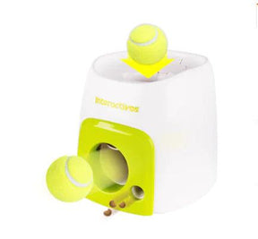 Automated Pet Feeder with Integrated Tennis Ball Launcher