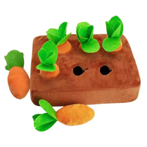 Plush Carrot Dog Toy