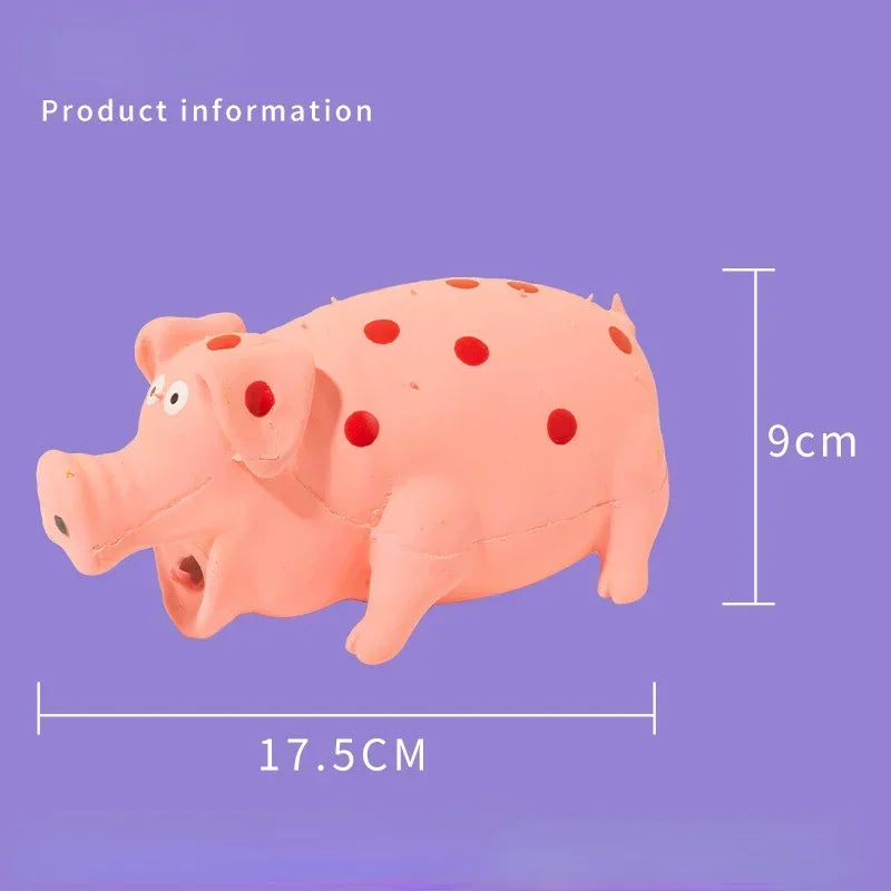 Durable Squeaky Pig Dog Toy