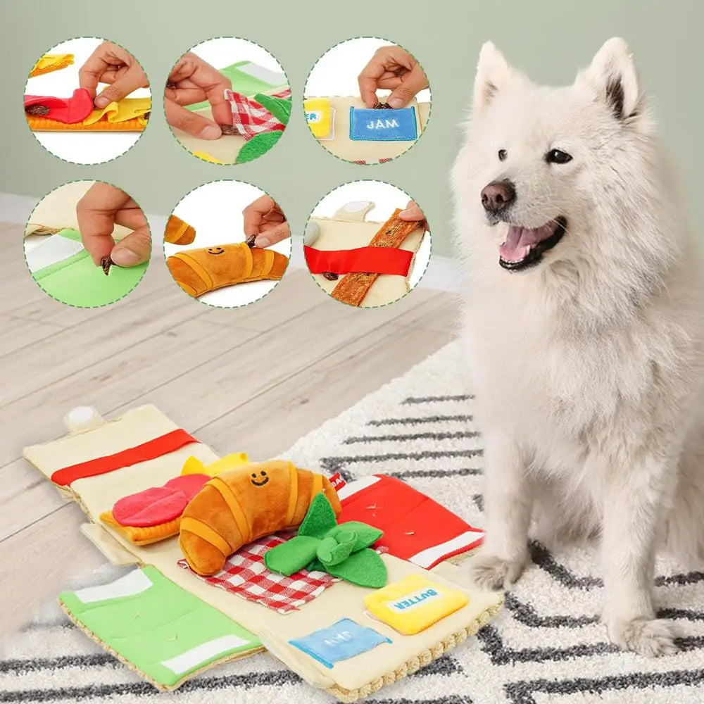 Dog Foraging Mat with Toy