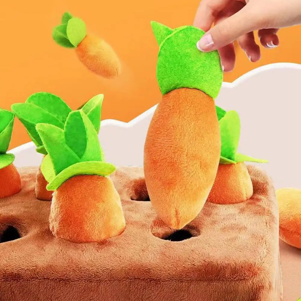 Plush Carrot Dog Toy