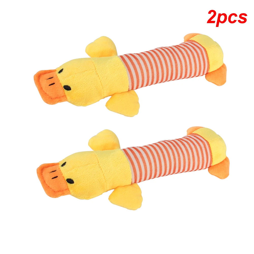 Elephant Duck Pig Squeaky Toys