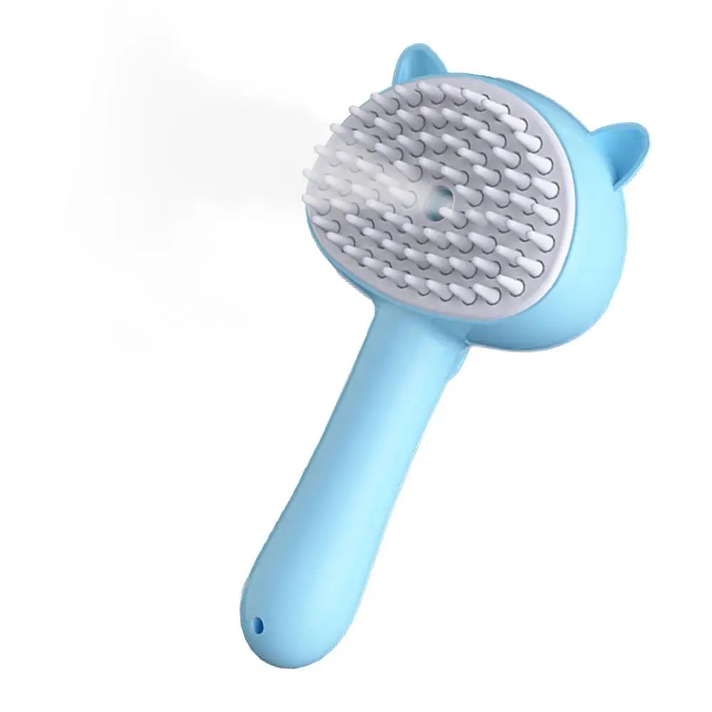 Steam Cat Brush 3 In 1 Pet Steamer Massage Brush Self-Cleaning Wet Cat Comb Water Tank Suitable For Dogs Cats Reduce Flying Hair