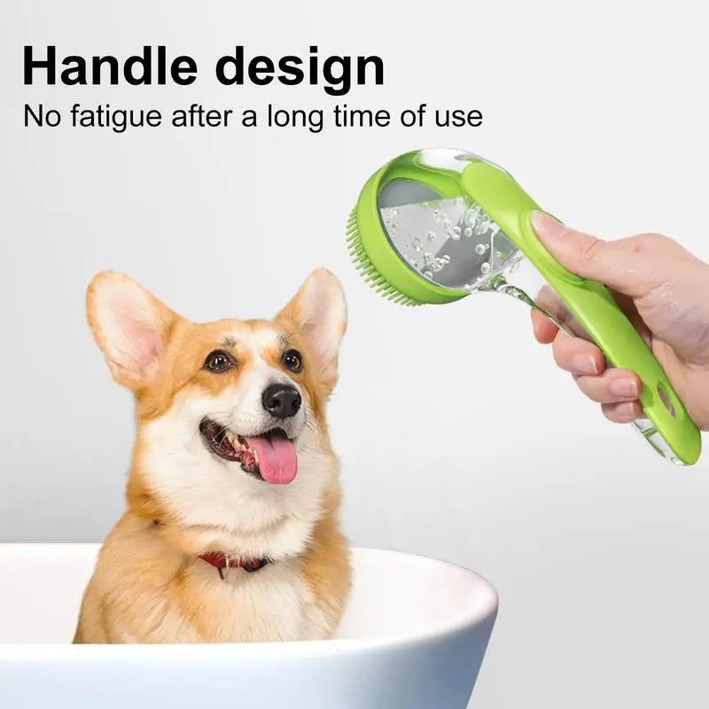 Soft Silicone Pet Bathing Brush Cat Massage Brush Pet Grooming Comb for Cats Dogs Long Handle Dog Cleaning Brush Pet Supplies