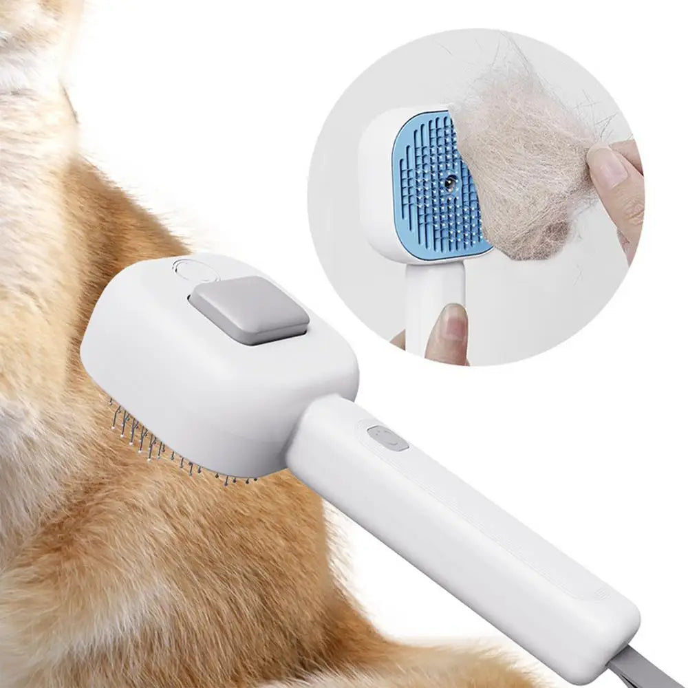 Steamy Pet Brush Cat Hair Brush Cat Grooming Brush Cat Hair Remover Cat Cleaning Massage Brush For Dogs Cats