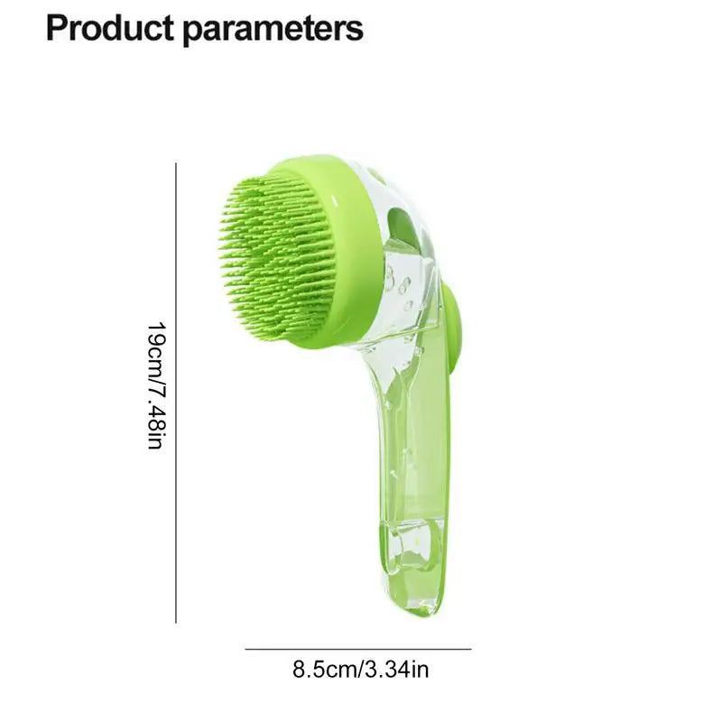 Soft Silicone Pet Bathing Brush Cat Massage Brush Pet Grooming Comb for Cats Dogs Long Handle Dog Cleaning Brush Pet Supplies