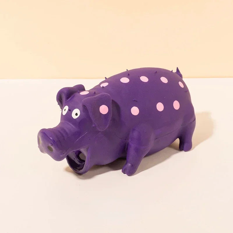 Durable Squeaky Pig Dog Toy