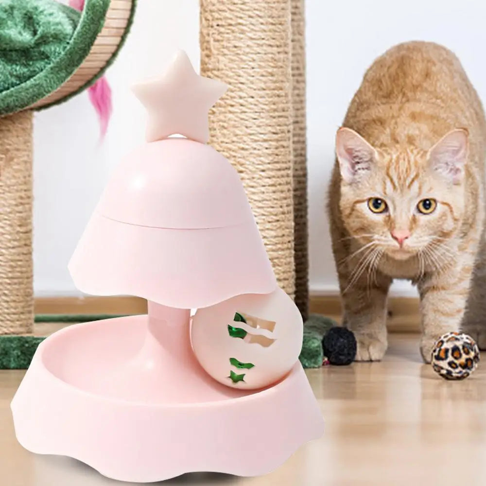 Interactive Turntable Cat Ball Toy