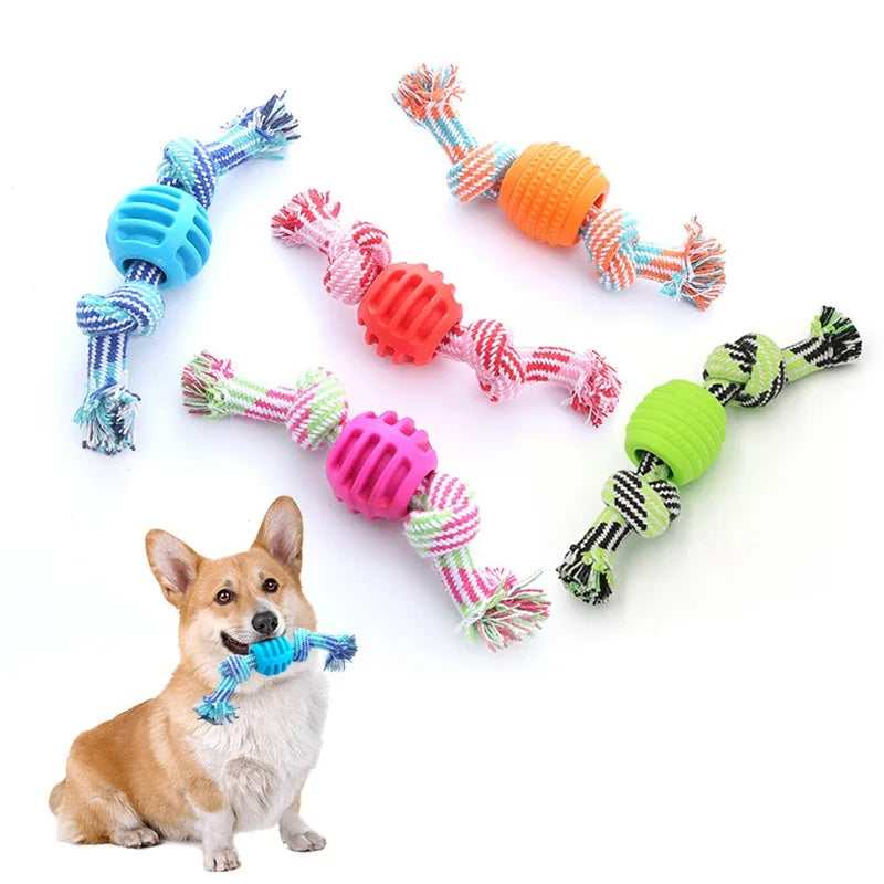 Pet Dog Chew Rope with Ball