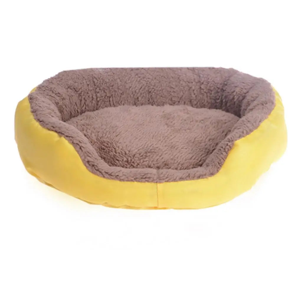 Super Soft Pet Bed Kennel Dog Round Cat Winter Warm Sleeping Bag Long Plush Puppy Cushion Mat Portable Cat Supplies 35/46 / 68cm