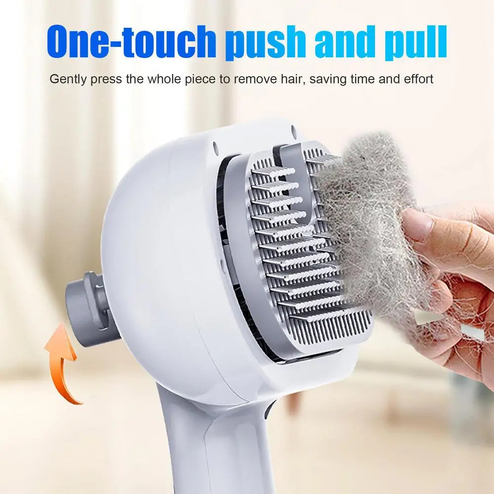 animal hair remover brush dog and cat steam brush pet Self Cleaning Dog Brush grooming Removes cat hairs Cat dog Accessories