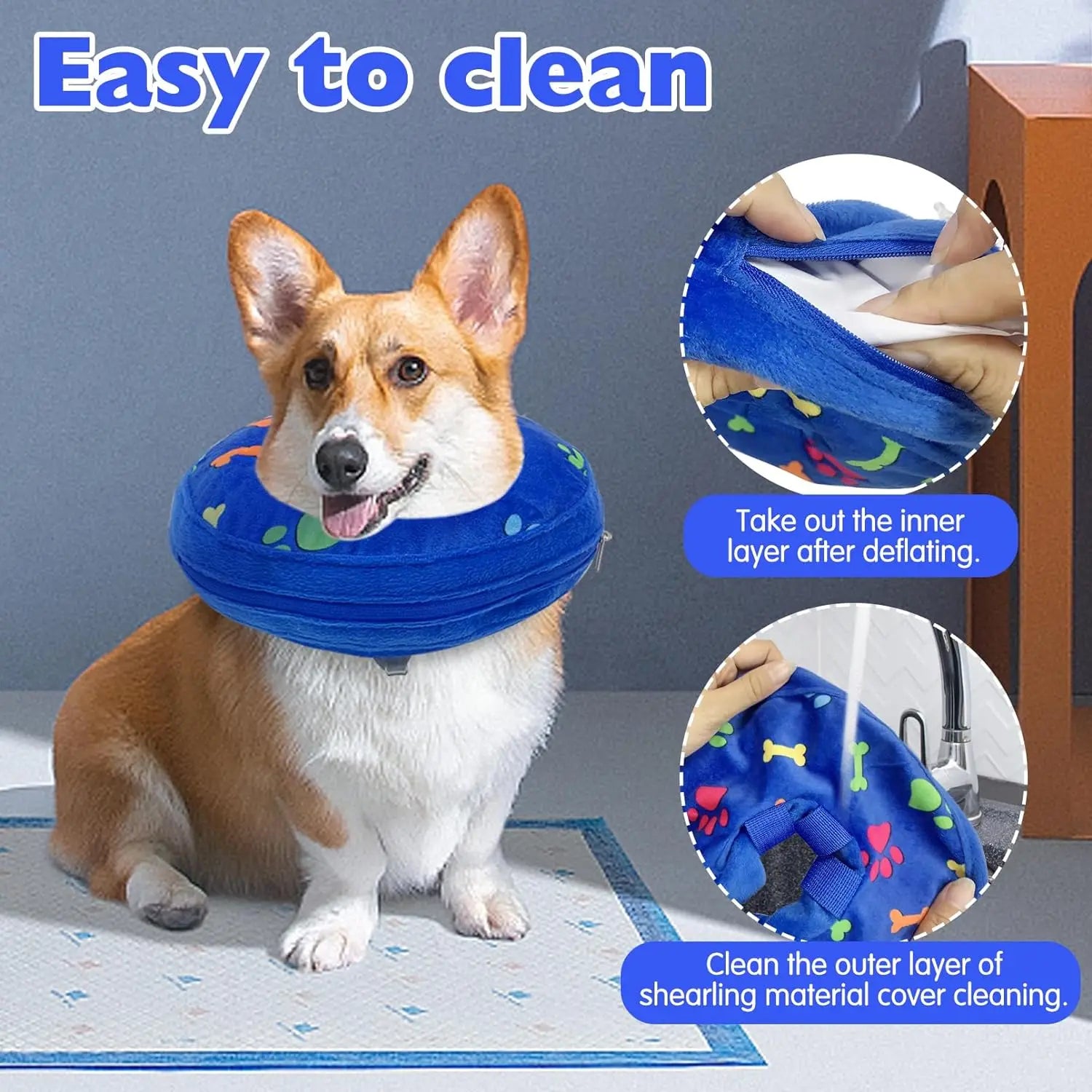 Inflatable Dog Recovery Collar