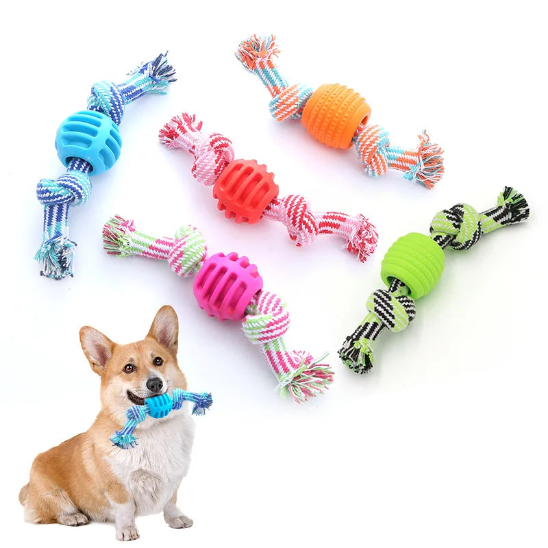 Pet Dog Chew Rope with Ball