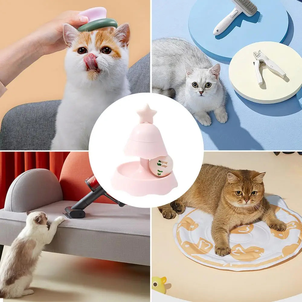 Interactive Turntable Cat Ball Toy