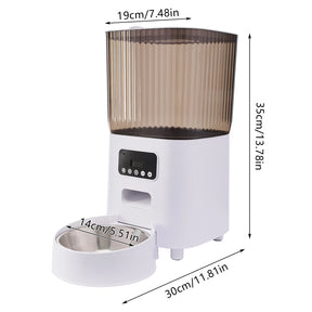 5l Automatic Feeder, Dog and Cat Food Bowl, Large Capacity Pet Food Storage Dispenser Container, Small Dog and Pet Accessories