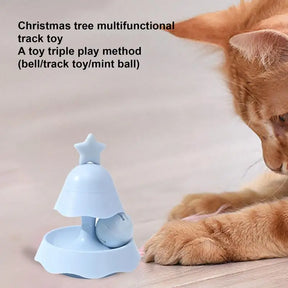 Interactive Turntable Cat Ball Toy