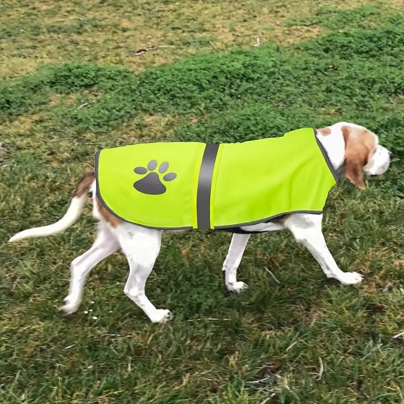 Breathable High Visibility Dog Reflective Safety Vest For Walking Running To Keep Dogs Visible Safe From Cars and Motorcycle