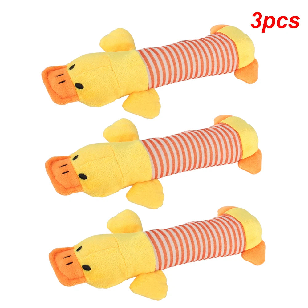 Elephant Duck Pig Squeaky Toys