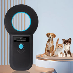 Handheld Animal RFID EMID Reader OLED Display EMID FDX-B(ISO11784/85) Animal Chip Scanner Pet Tag Scanner for Cat Dog Pet Animal