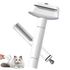 3 IN 1 Pet Hair Brush Stainless Steel Cat Dog Hair Brush Multifunctional Comfortable Massage Beauty Comb Pets Accessories New