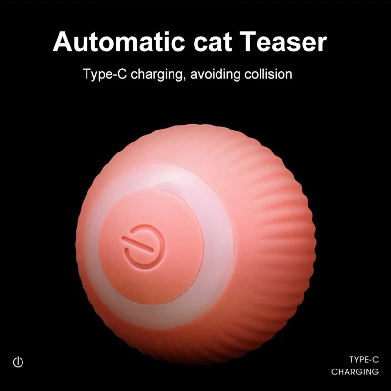 Glowing Automatic Rolling Cat Toy