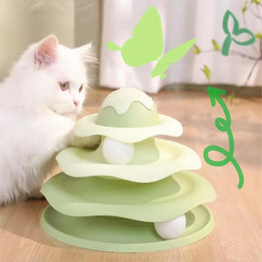 Interactive 3-Tier Cat Track Toy