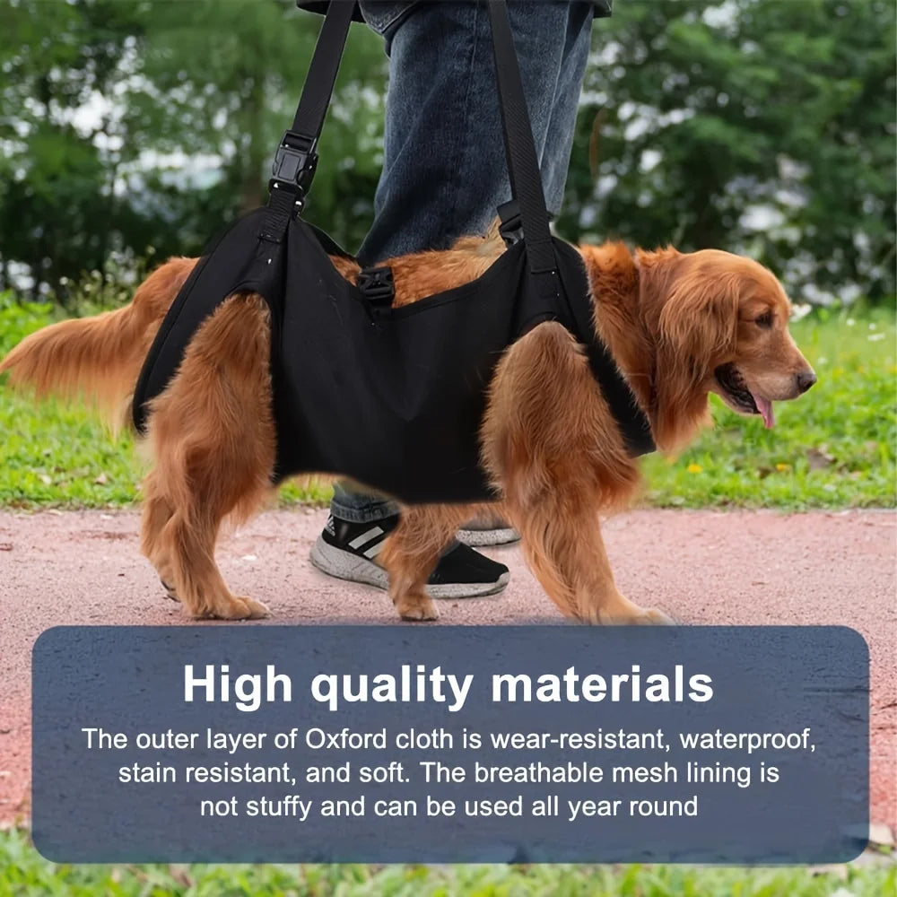 Adjustable Dog Lift Harness Support Sling | Pet Rehabilitation Straps for Old & Disabled Dogs | Padded Breathable Aid for Joint