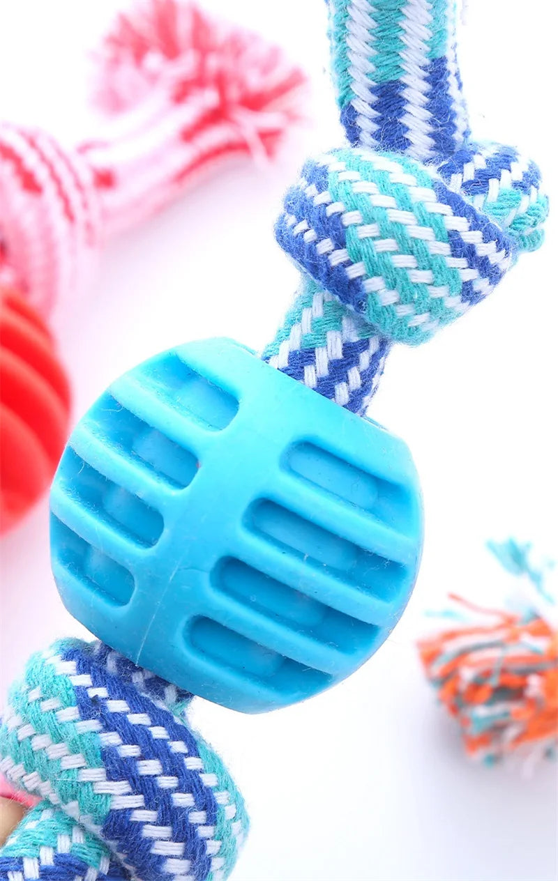 Pet Dog Chew Rope with Ball