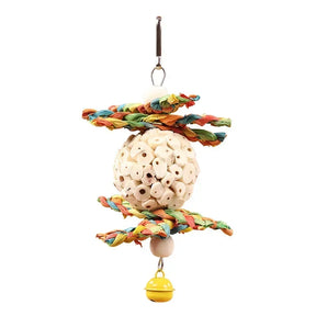 Parrot Tongcao Ball Bird Toy Biting Ball Bird Supplies Parrot Relief Toy Decompression Puzzle Toy Tengqiu Seeking Food