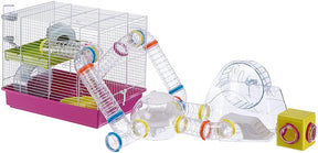 Laura Small Hamster Cage | Fun & Interactive Cage Measures 18.11L X 11.61W X 14.8H & Includes All Accessories