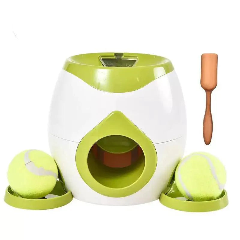 Automated Pet Feeder with Integrated Tennis Ball Launcher