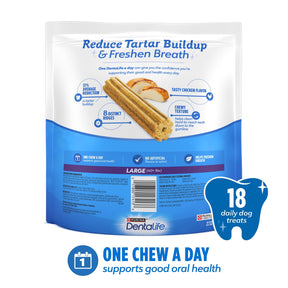 Purina Daily Oral Care Chicken Flavor Large Breed Dog Dental Chews – 20