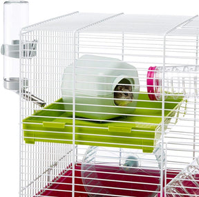 Laura Small Hamster Cage | Fun & Interactive Cage Measures 18.11L X 11.61W X 14.8H & Includes All Accessories