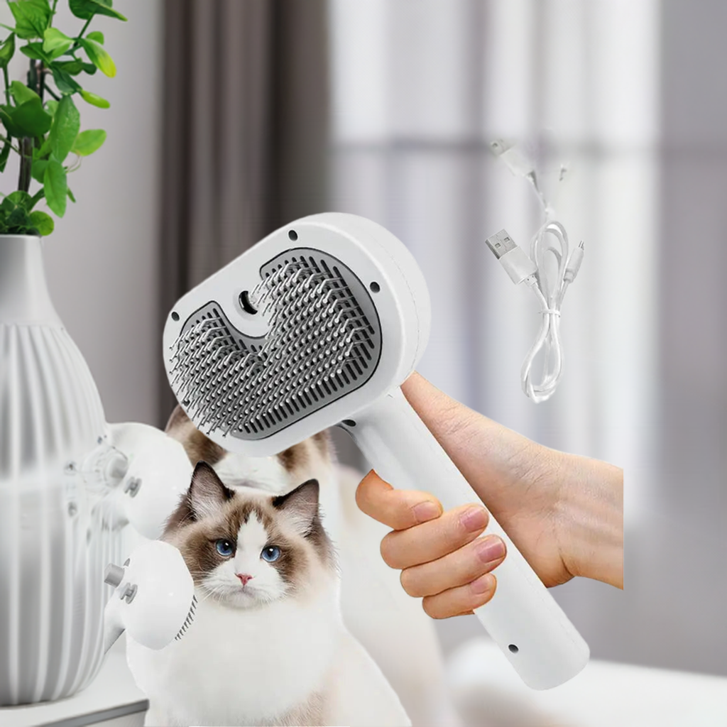 animal hair remover brush dog and cat steam brush pet Self Cleaning Dog Brush grooming Removes cat hairs Cat dog Accessories